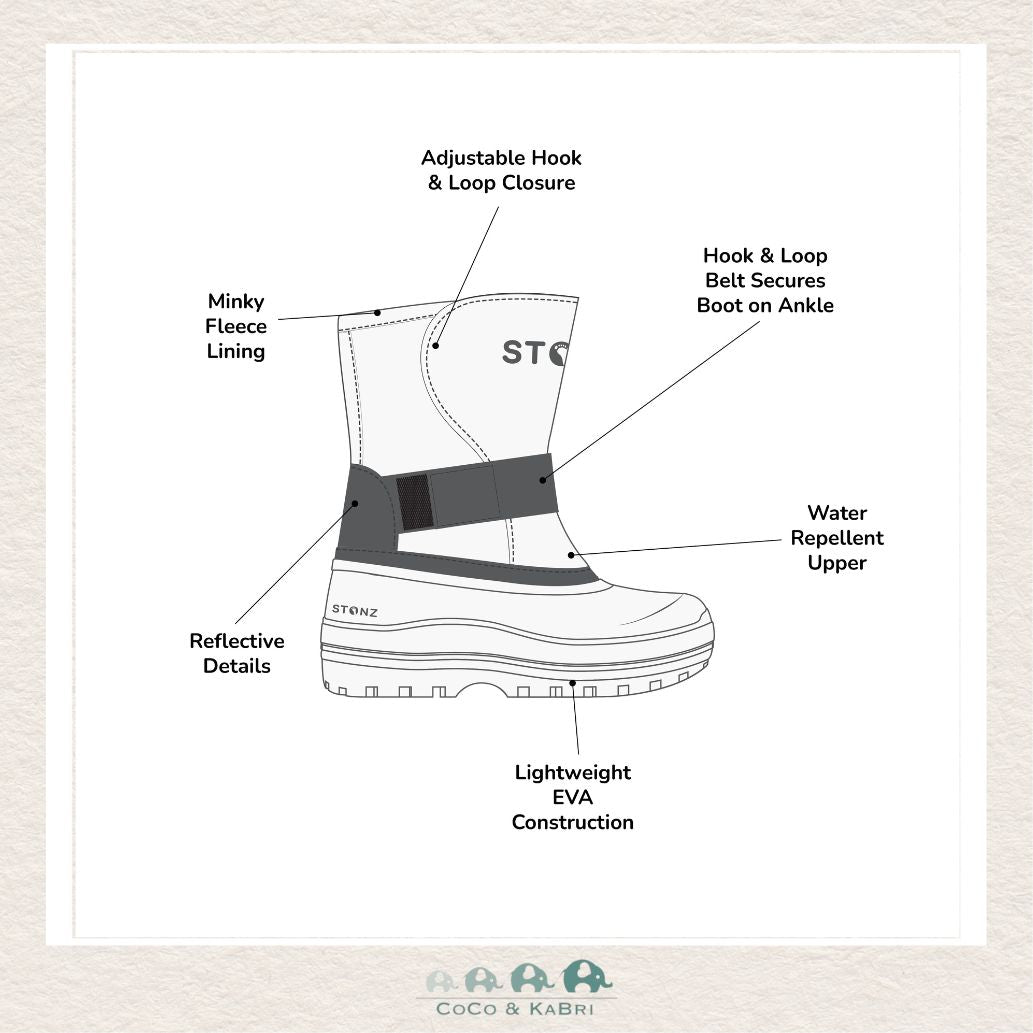 🇨🇦 Stonz - Trek Toddler - Heather Grey, CoCo & KaBri Children's Boutique