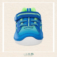 Stride Rite: Boys Kylo Sneaker - Lime Green/Blue WIDE FIT (P3-7), CoCo & KaBri Children's Boutique