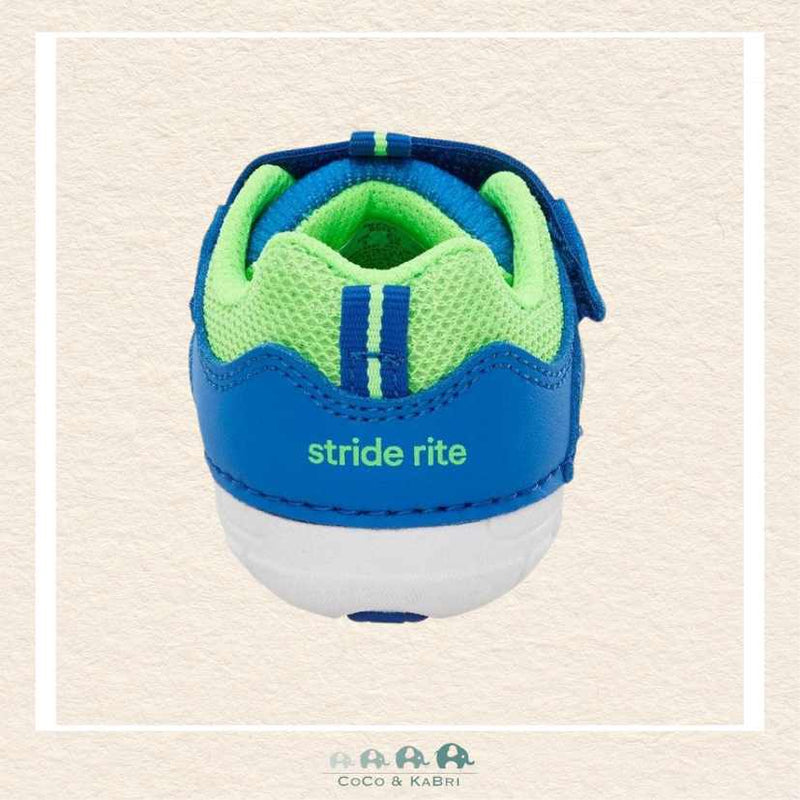 Stride Rite: Boys Kylo Sneaker - Lime Green/Blue WIDE FIT (P3-7), CoCo & KaBri Children's Boutique