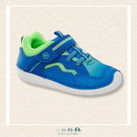 Stride Rite: Boys Kylo Sneaker - Lime Green/Blue WIDE FIT (P3-7), CoCo & KaBri Children's Boutique