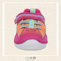 Stride Rite: Girls Kylo Sneaker - Neon Pink WIDE FIT. (P3-6), CoCo & KaBri Children's Boutique