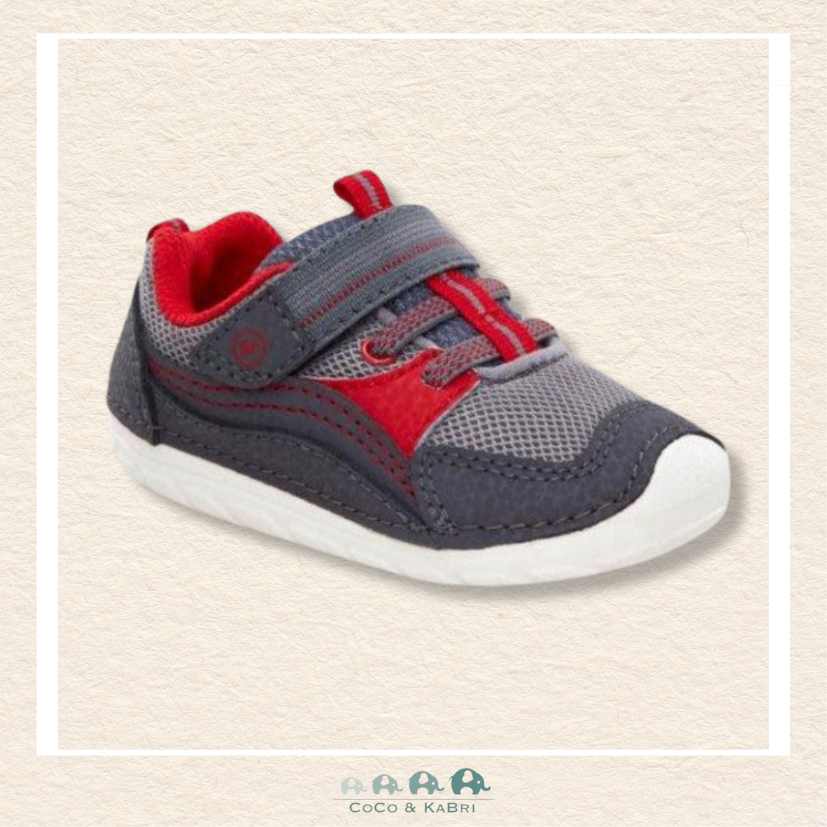 Stride Rite Kylo 2.0 - Gray/Red (O3-50), CoCo & KaBri Children's Boutique