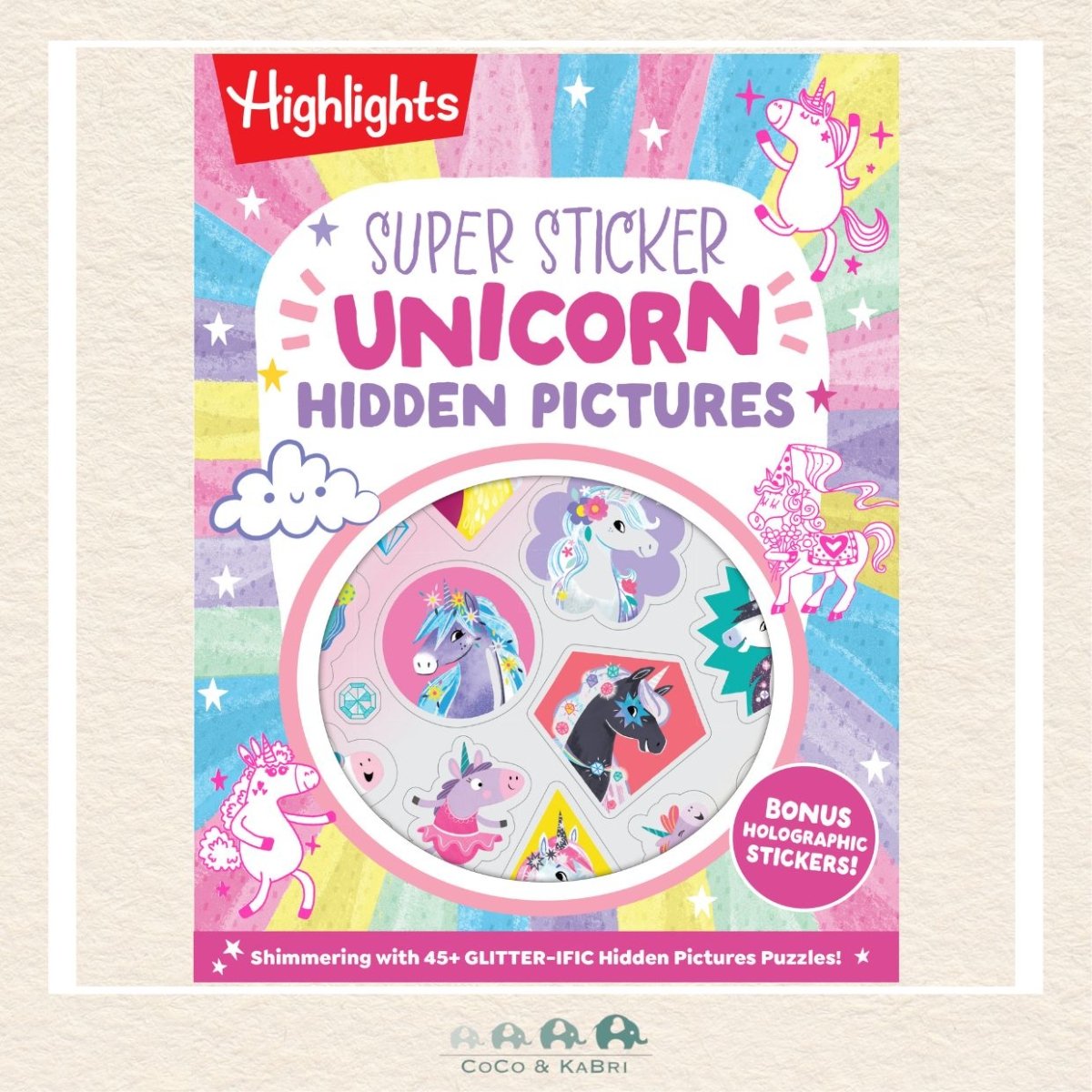 Super Sticker Unicorn Hidden Pictures, CoCo & KaBri Children's Boutique, Brooks Alberta Canada