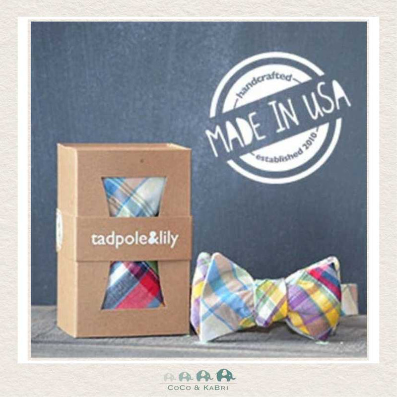 Tadpole & Lily Bowtie - Westin, Madras Plaid, CoCo & KaBri Children's Boutique