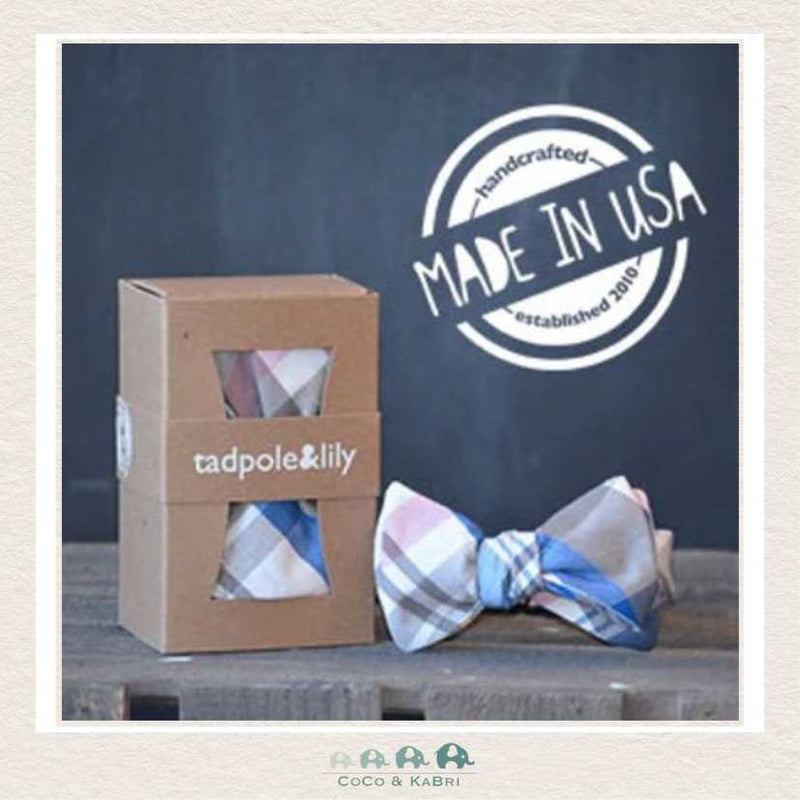 Tadpole & Lily Bowtie - Westin, Pink Plaid, CoCo & KaBri Children's Boutique