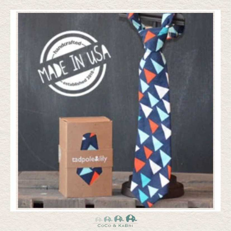 Tadpole & Lily Necktie - Harris Triangles, CoCo & KaBri Children's Boutique