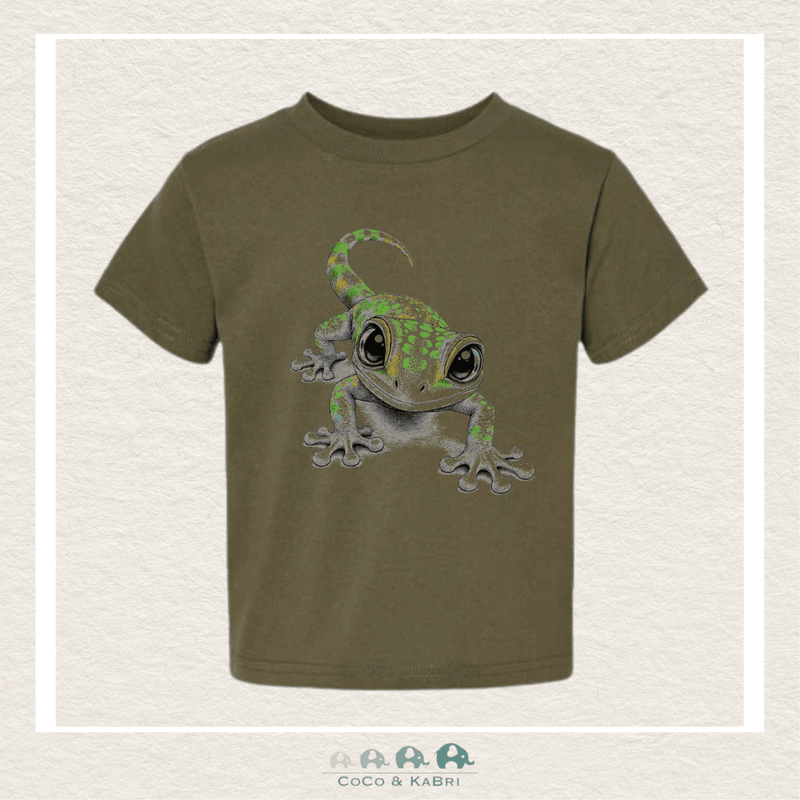 "The Alex" - Toddler Gecko Tshirt (Green), CoCo & KaBri Children's Boutique, Brooks Alberta Canada