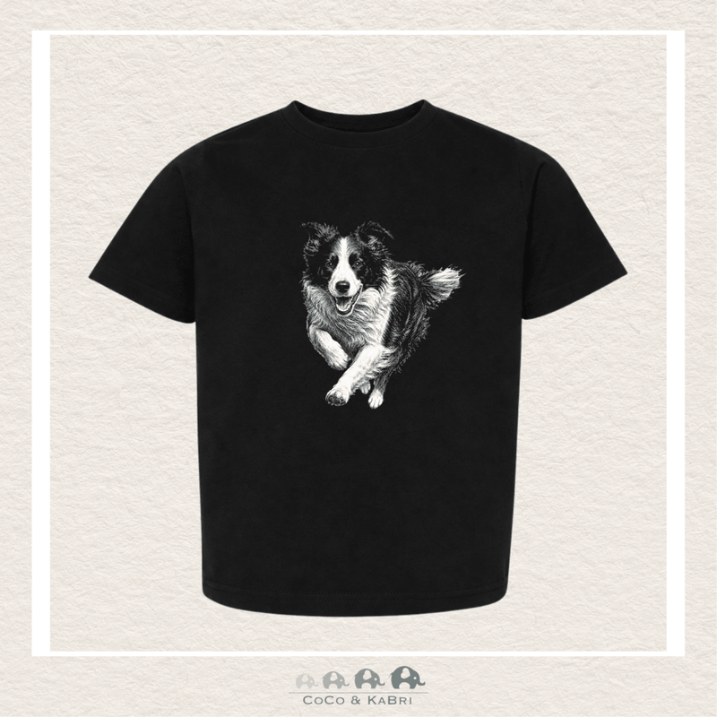 "The Alex" Toddler Tee - Border Collie (Black), CoCo & KaBri Children's Boutique, Brooks Alberta Canada