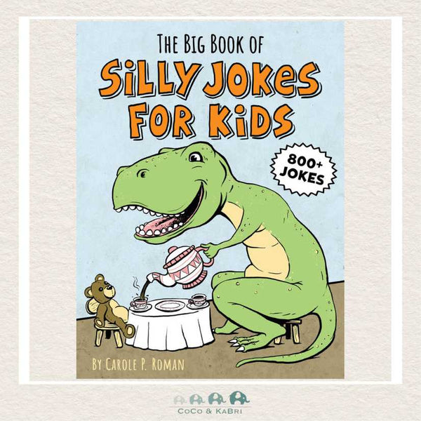 The Big Book of Silly Jokes for Kids cover featuring a cartoons dinosaur and funny character illustrations