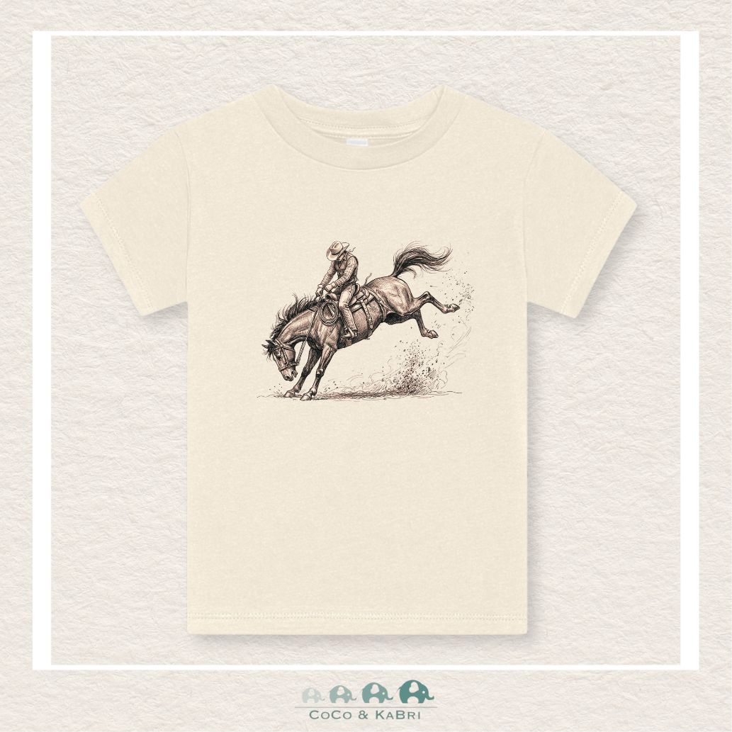 "The Billie" Youth Tee - Bucking Rodeo Horse, CoCo & KaBri Children's Boutique, Brooks Alberta Canada