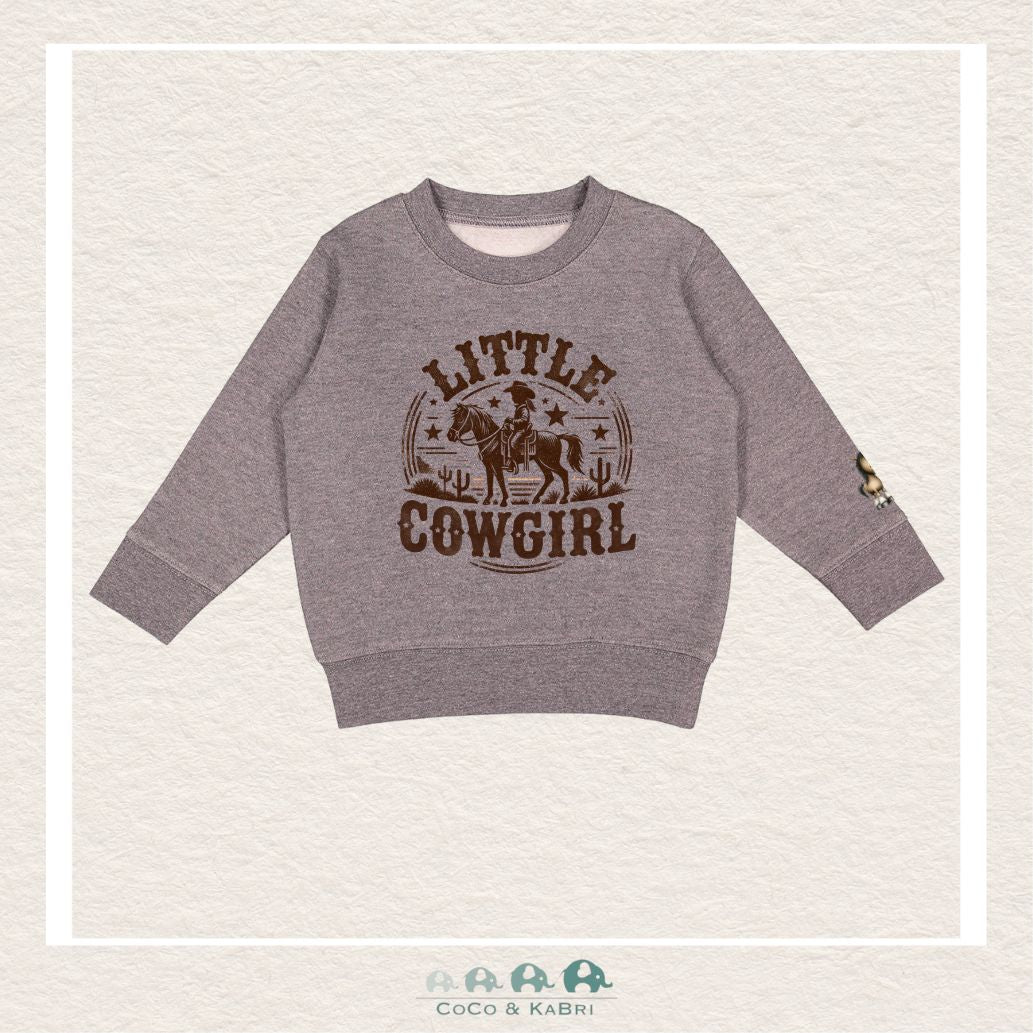 "The Drew" Sweatshirt - Toddler Fleece Crewneck (Charcoal) Little Cowgirl, CoCo & KaBri Children's Boutique