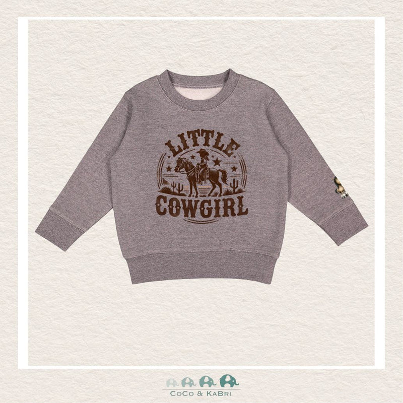 "The Drew" Sweatshirt - Toddler Fleece Crewneck (Charcoal) Little Cowgirl, CoCo & KaBri Children's Boutique