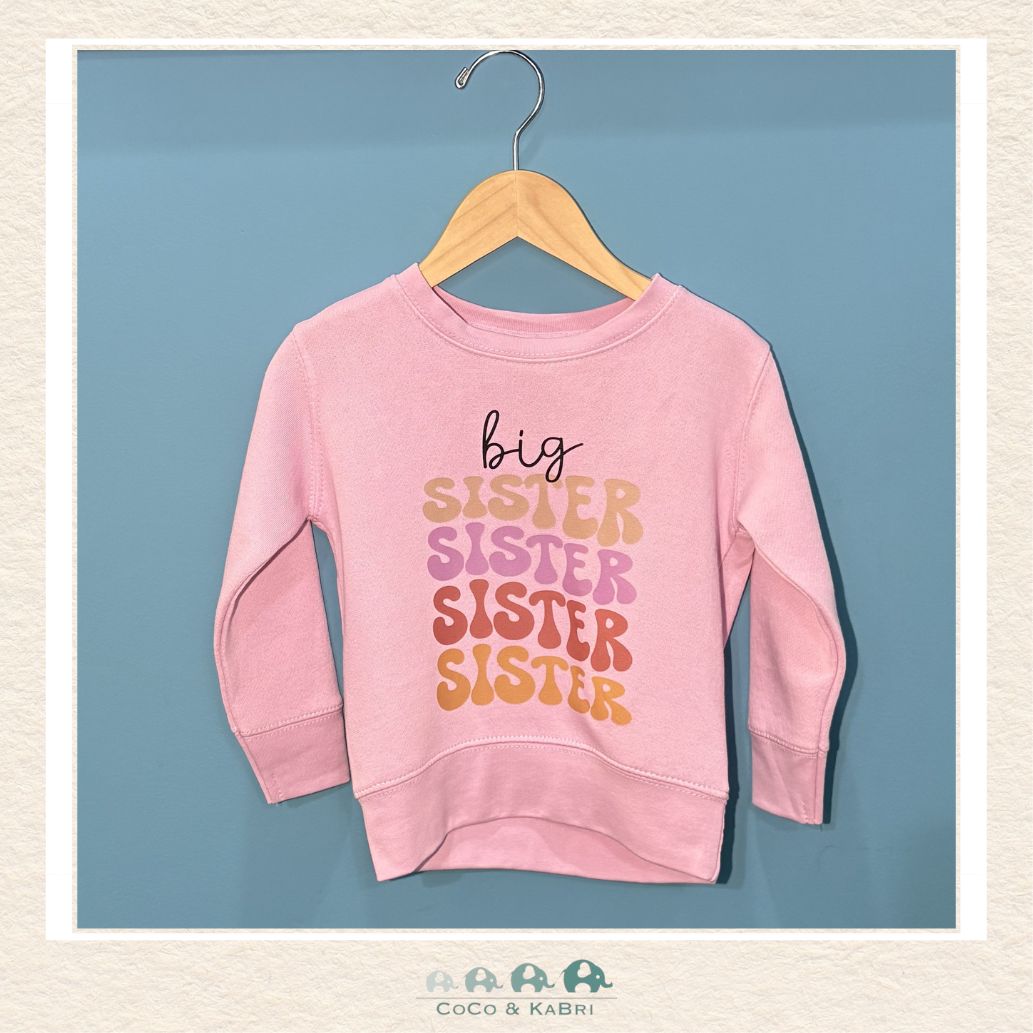 "The Drew" - Toddler Fleece Crewneck - Big Sister (Can be put on any shirt/size), CoCo & KaBri Children's Boutique