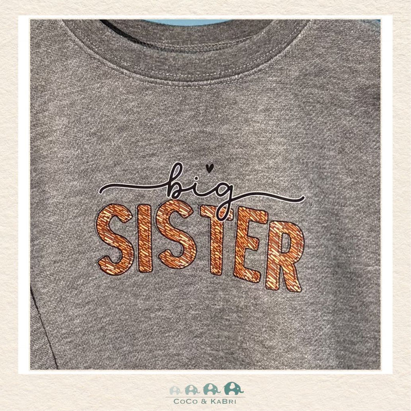 "The Drew" - Toddler Fleece Crewneck - Big Sister (This print can be put on any size/style of shirt), CoCo & KaBri