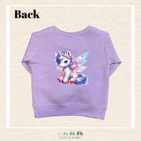 "The Drew" - Toddler Fleece Crewneck - Purple Unicorn, CoCo & KaBri Children's Boutique