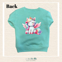 "The Drew" - Toddler Fleece Crewneck - Teal Unicorn, CoCo & KaBri Children's Boutique