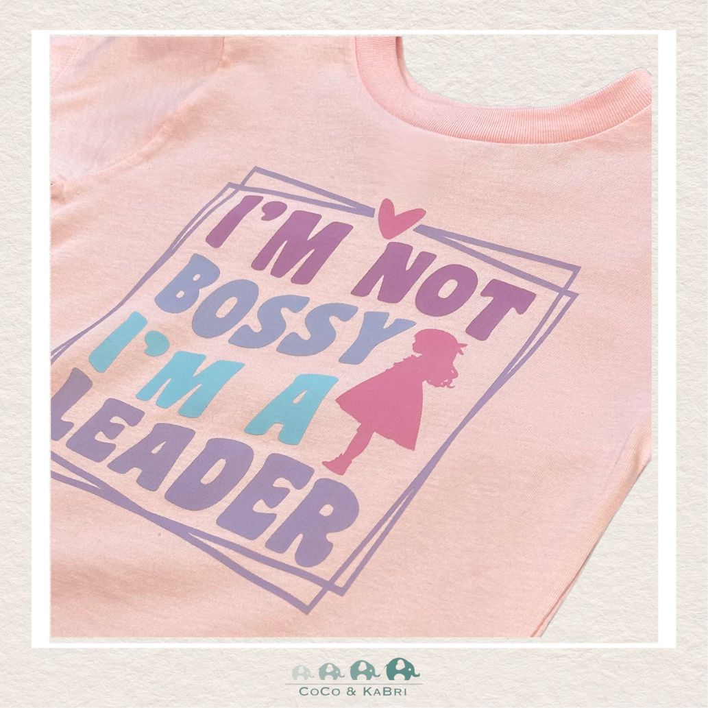 "The Jordan" Toddler Pink Tee - I'm Not Bossy, CoCo & KaBri Children's Boutique