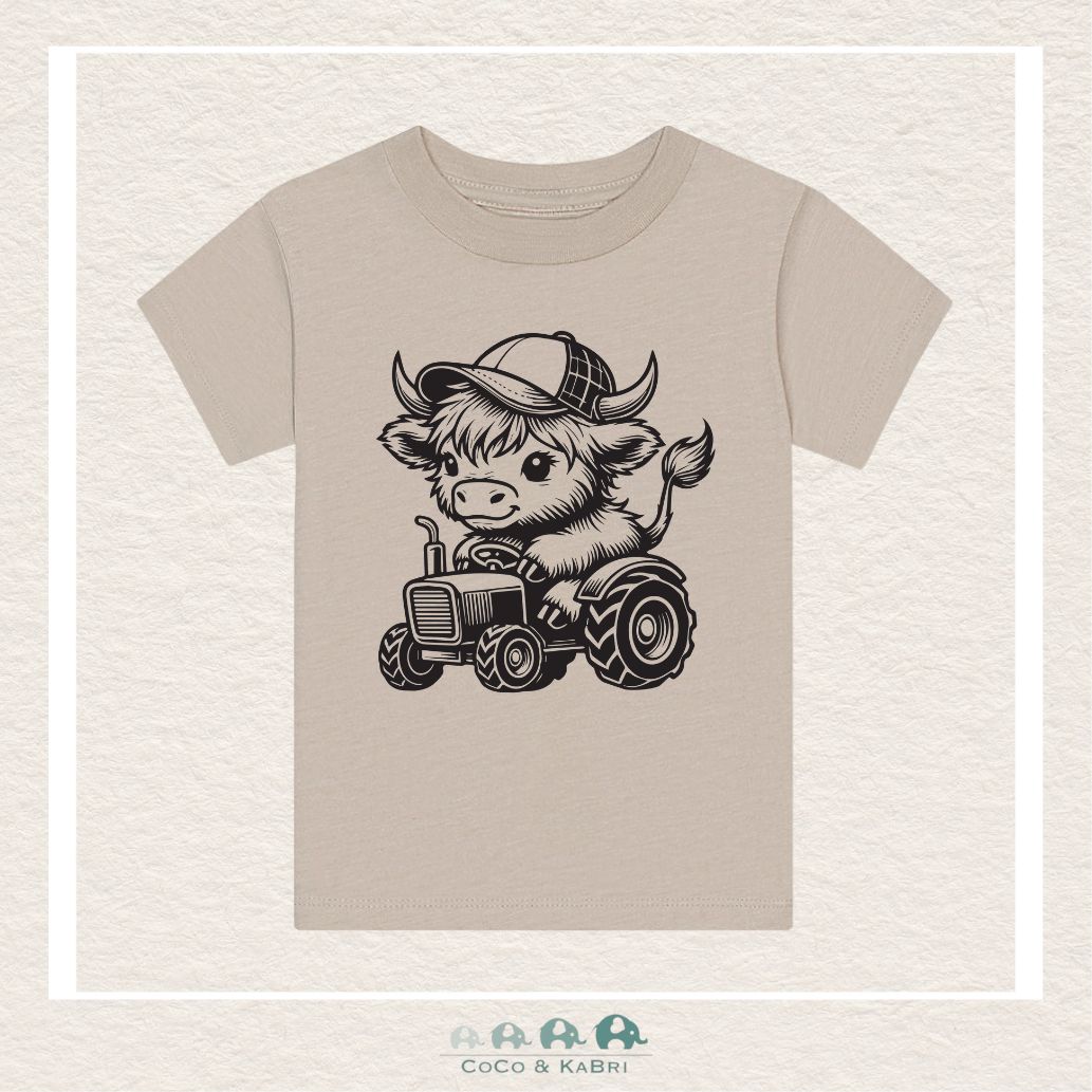"The Jordan" Toddler Tee - Cow on Tractor, CoCo & KaBri Children's Boutique