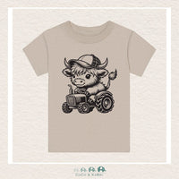 "The Jordan" Toddler Tee - Cow on Tractor, CoCo & KaBri Children's Boutique