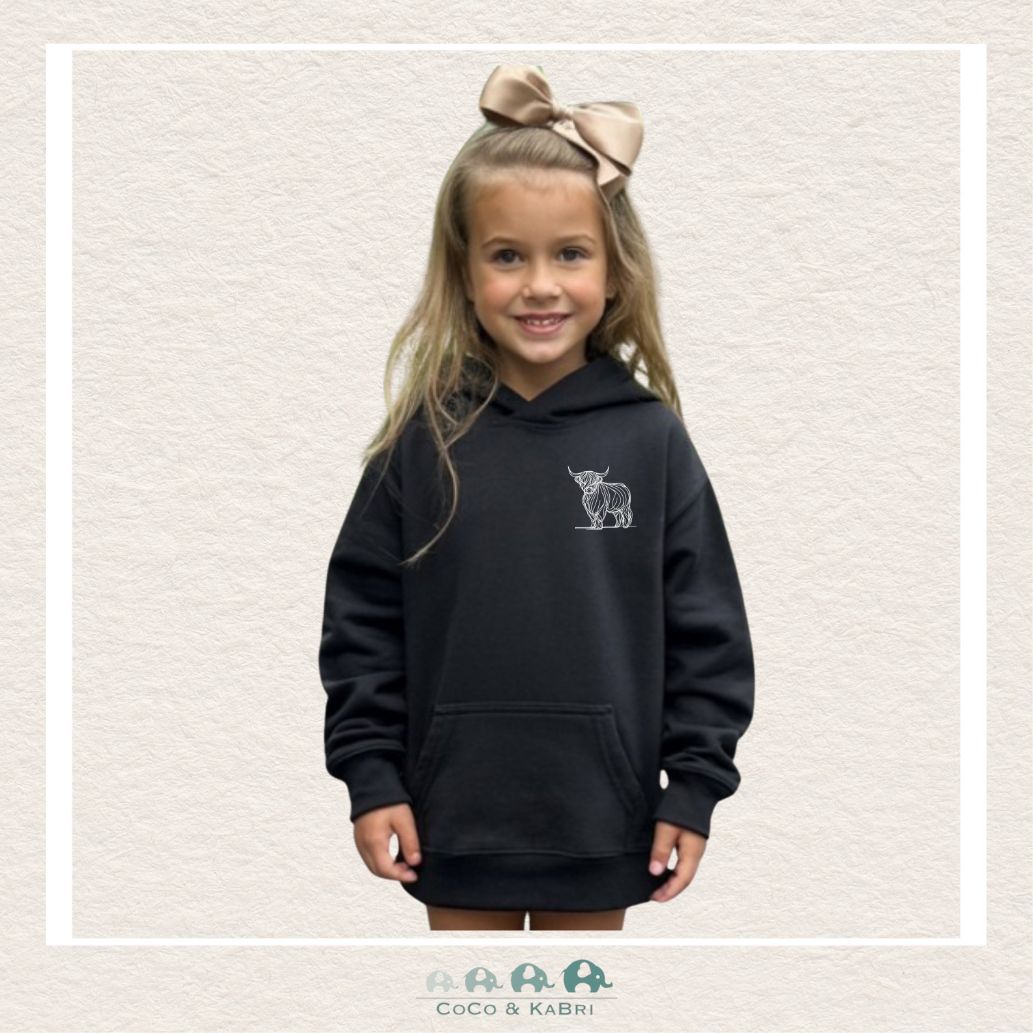 "The Lex " - Black Hoodie - Raised in a Barn, CoCo & KaBri Children's Boutique