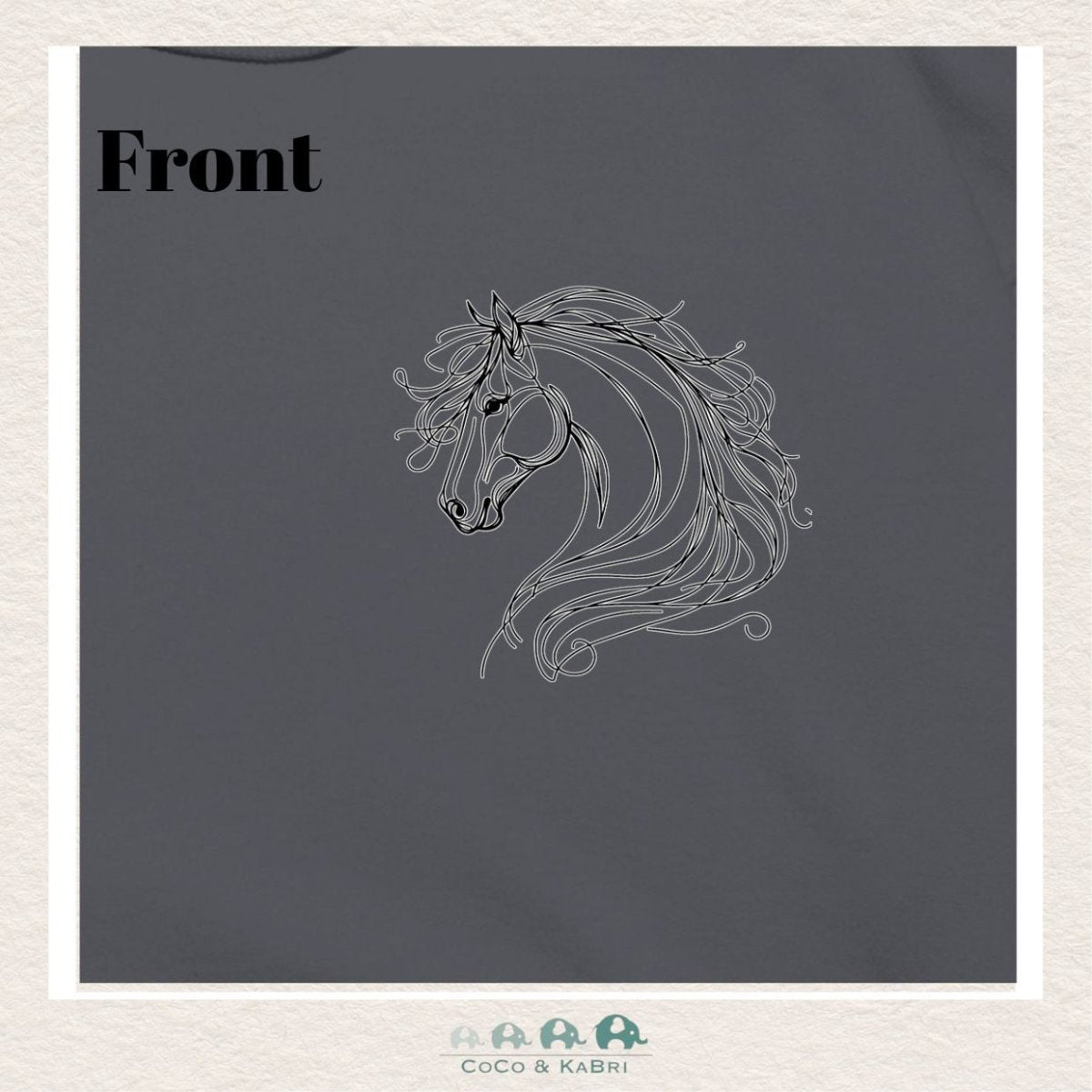 "The Lex " - Gray Hoodie - Just A Girl Who Loves Horses, CoCo & KaBri Children's Boutique