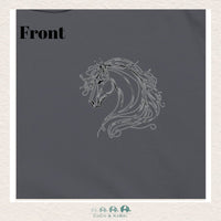 "The Lex " - Gray Hoodie - Just A Girl Who Loves Horses, CoCo & KaBri Children's Boutique