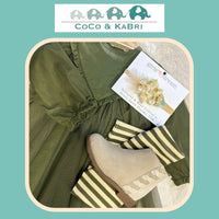 The New: Siblings Green Dress, CoCo & KaBri Children's Boutique