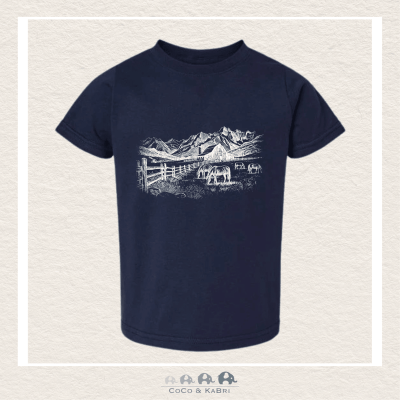"The Quinn" Youth Tee - Pasture Navy, CoCo & KaBri Children's Boutique, Brooks Alberta Canada