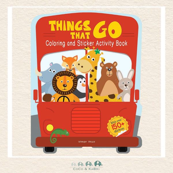 Things That Go - Coloring and Sticker Activity Book (With 150+ Stickers), CoCo & KaBri Children's Boutique, Brooks Alberta Canada