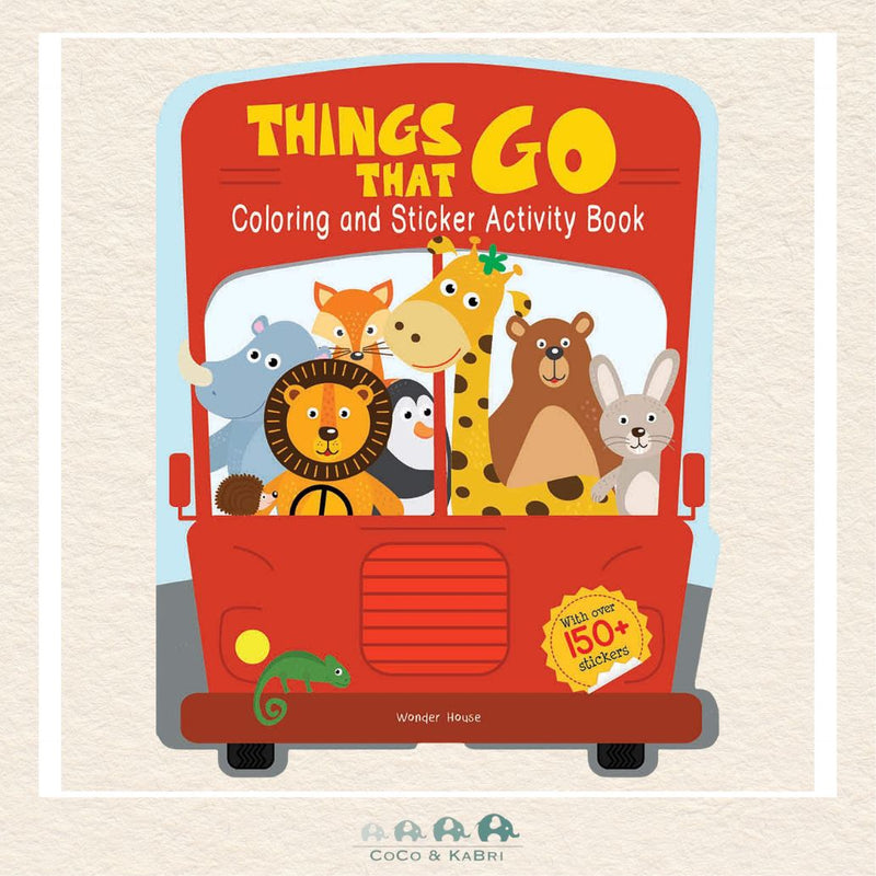 Things That Go - Coloring and Sticker Activity Book (With 150+ Stickers), CoCo & KaBri Children's Boutique, Brooks Alberta Canada