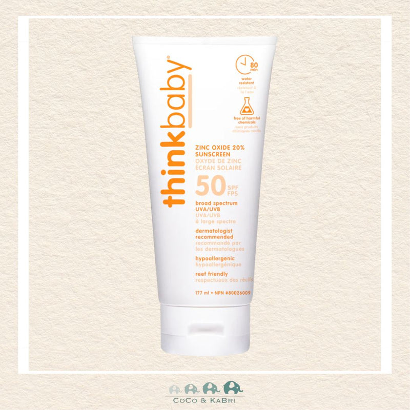 THINKsport THINKbaby Kids Mineral Sunscreen Lotion SPF50 177ml, CoCo & KaBri Children's Boutique