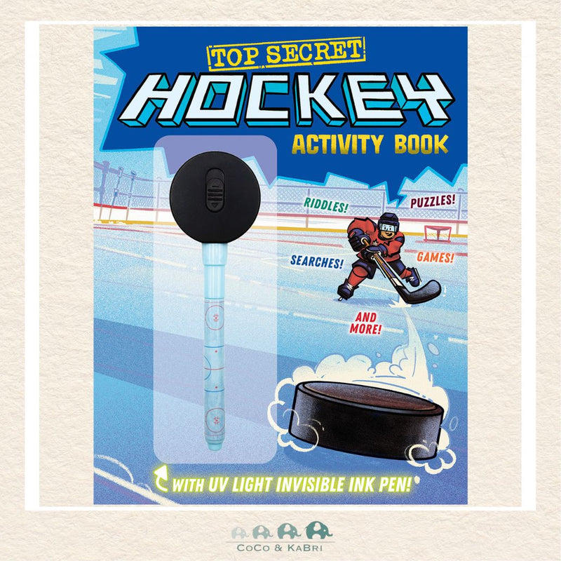Top Secret Hockey Activity Book, CoCo & KaBri Children's Boutique, Brooks Alberta Canada