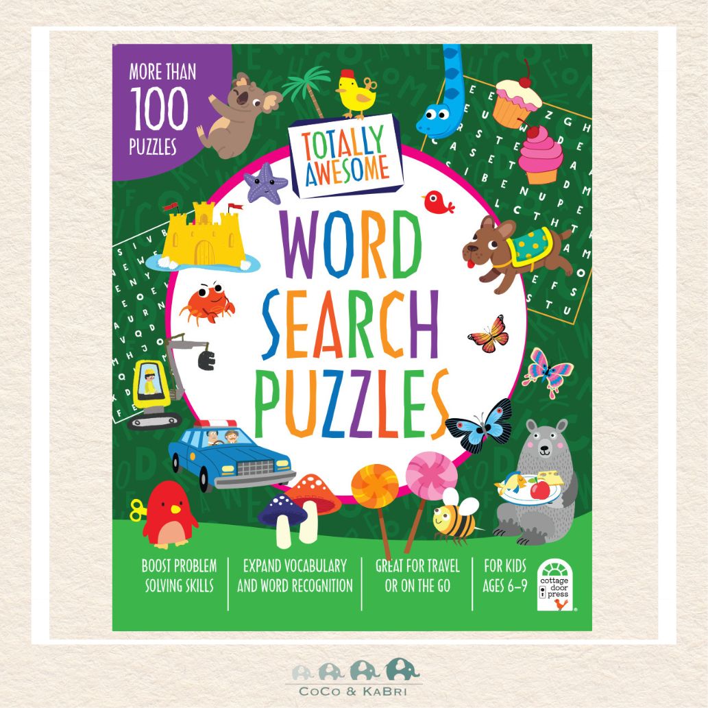 Totally Awesome Word Search Puzzles, CoCo & KaBri Children's Boutique, Brooks Alberta Canada