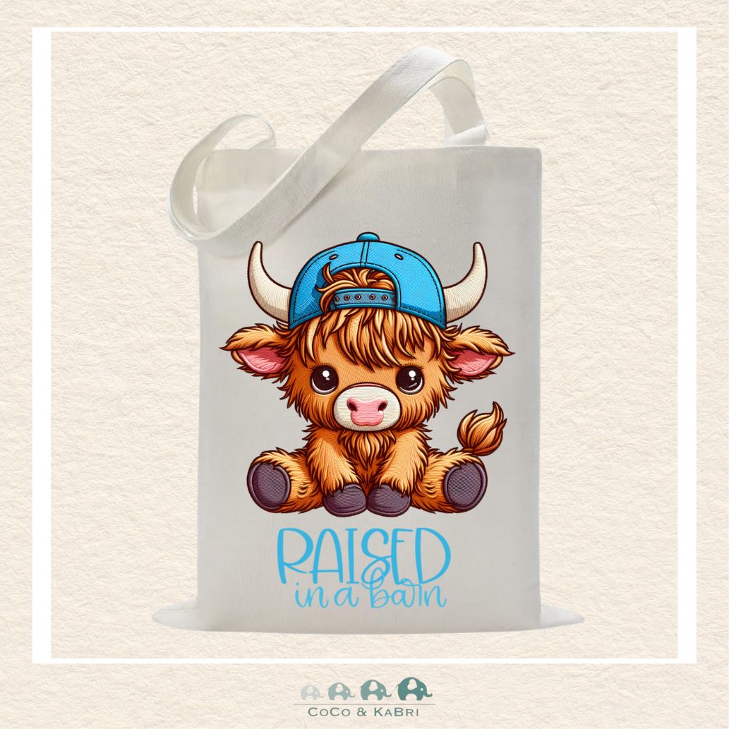 Tote Bag - Raised in A Barn - Blue Cap, CoCo & KaBri Children's Boutique