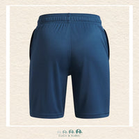 UA Tech Logo Shorts - Wham Blue, CoCo & KaBri Children's Boutique, Brooks Alberta Canada