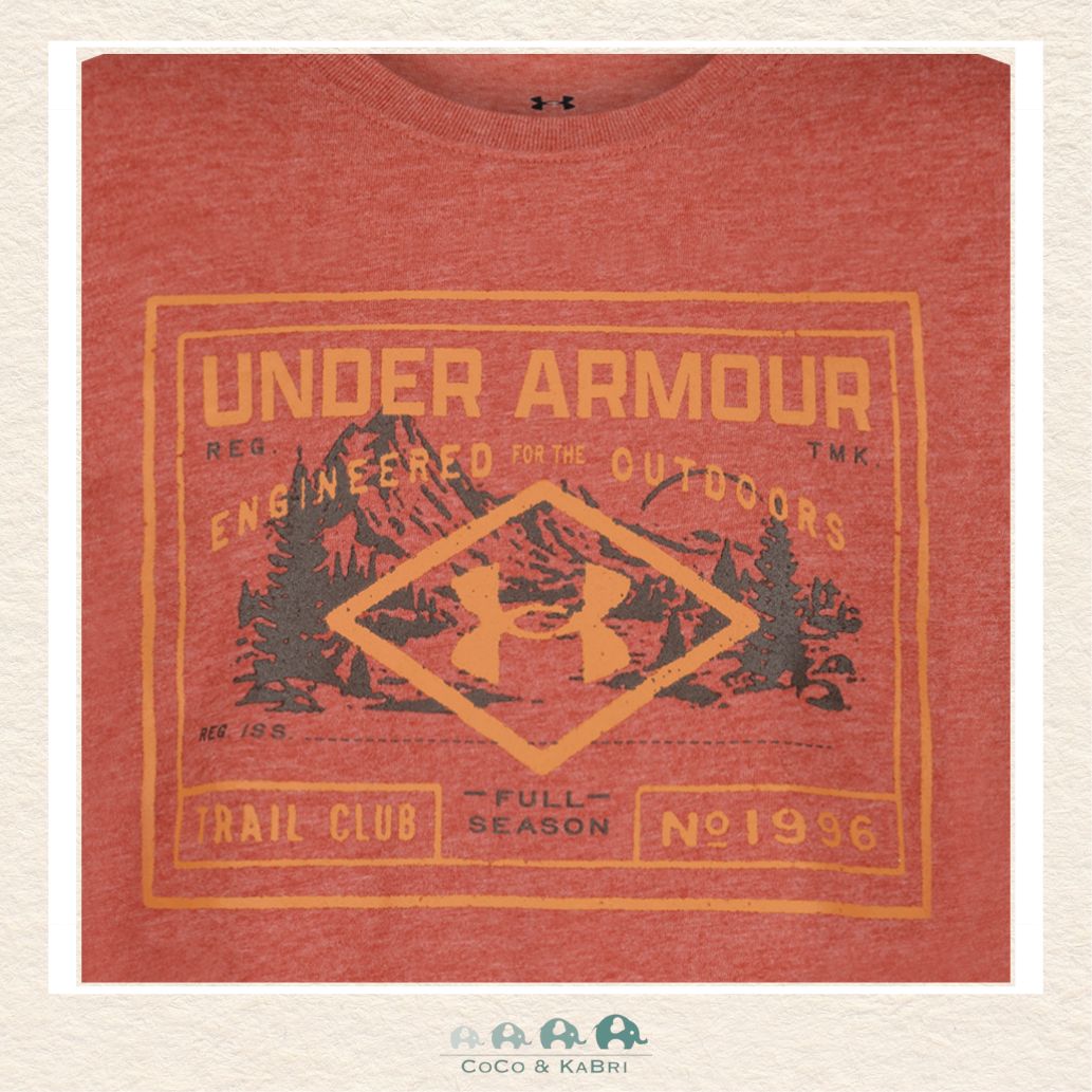 Under Amrou: Youth Boys' Traiul Club Tee - Heathered Red, CoCo & KaBri Children's Boutique, Brooks Alberta Canada