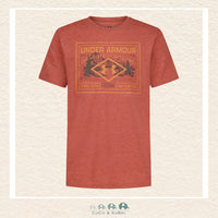 Under Amrou: Youth Boys' Traiul Club Tee - Heathered Red, CoCo & KaBri Children's Boutique, Brooks Alberta Canada