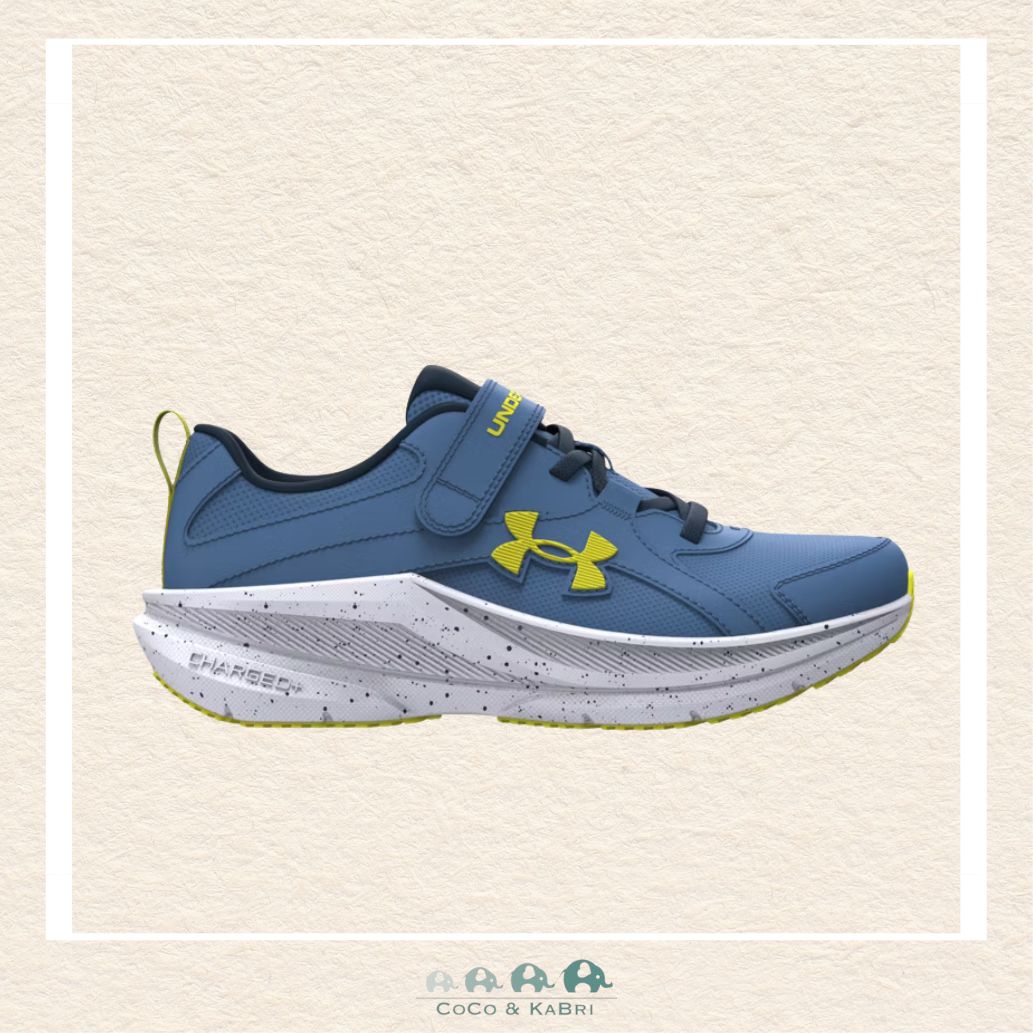 Under Armour Assert 11 AC WIDE Boys' Pre-School Running Shoes Aegean Blue, CoCo & KaBri Children's Boutique, Brooks Alberta Canada