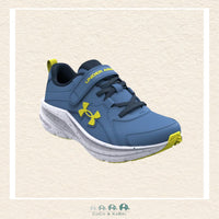 Under Armour Assert 11 AC WIDE Boys' Pre-School Running Shoes Aegean Blue, CoCo & KaBri Children's Boutique, Brooks Alberta Canada