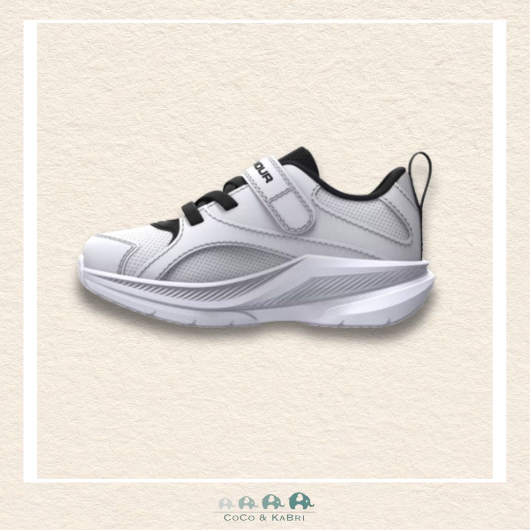 Under Armour: Assert 11 Boys' Infant Running Shoes White, CoCo & KaBri Children's Boutique