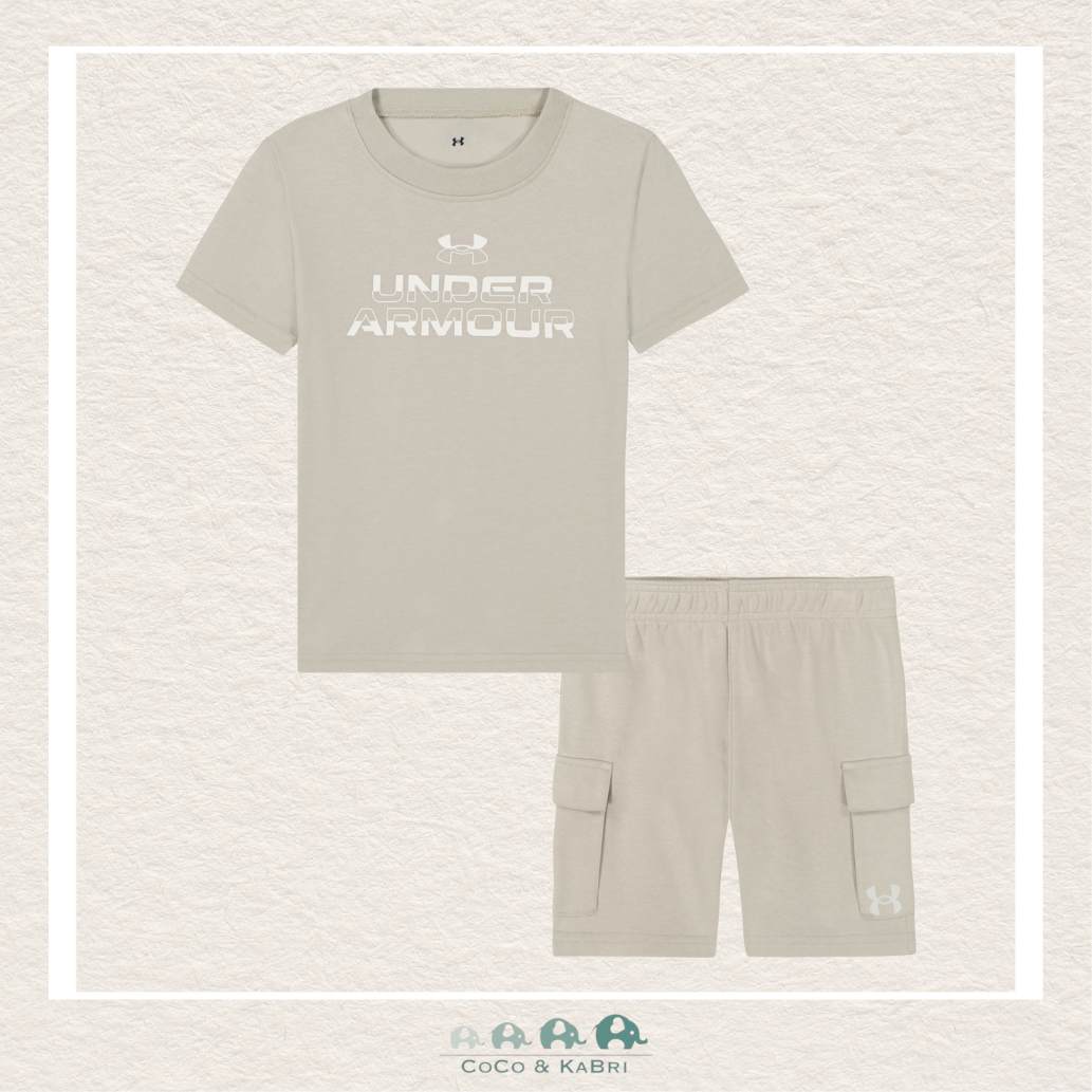 Under Armour Boys Cargo Short Set - Khaki, CoCo & KaBri Children's Boutique