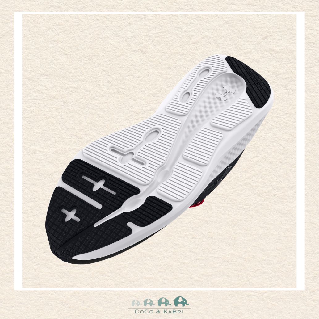 Under Armour Boys' Grade School Charged Pursuit 3 Big Logo Running Shoes Black/Red (Q1 - 101), CoCo & KaBri Children's Boutique