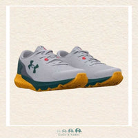 Under Armour: Boys' Grade School Charged Rogue 3 Running Shoes - Orange/Gray(T1-40), CoCo & KaBri Children's Boutique