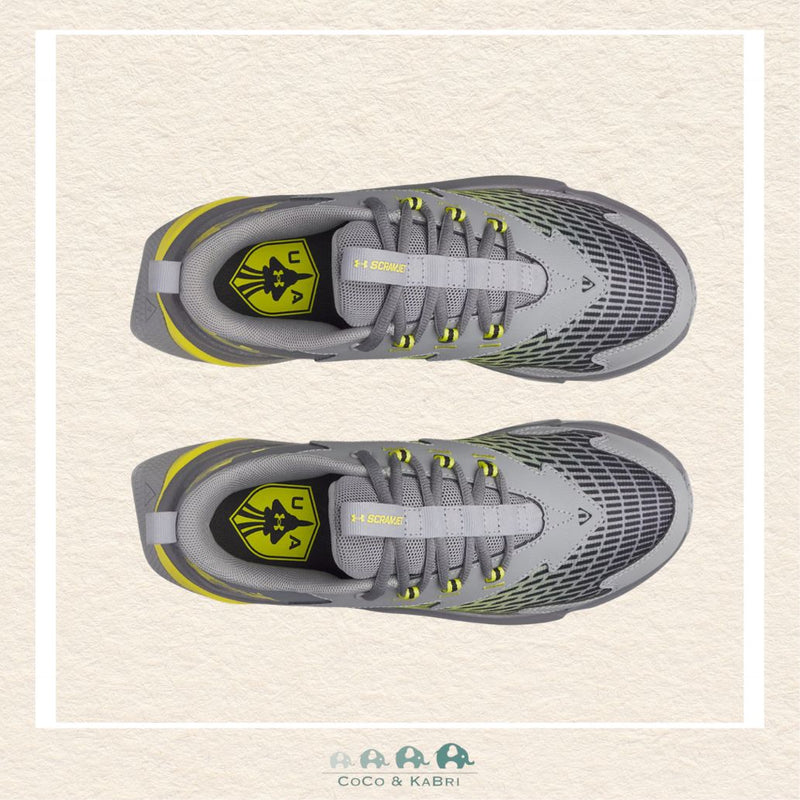 Under Armour: Boys' Grade School Running Shoes Scramjet 7 Steel - Titan Gray, CoCo & KaBri Children's Boutique