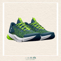 Under Armour: Boys' Grade School Scramjet 5 Running Shoes - Static BlueGreen (T4), CoCo & KaBri Children's Boutique