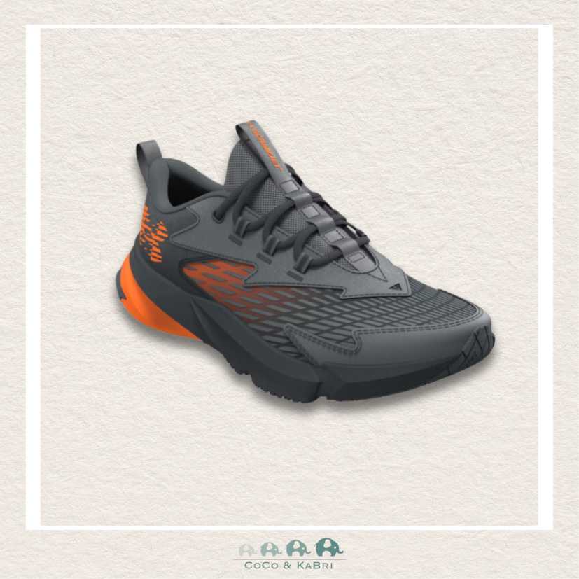 Under Armour Boys' Grade School Scramjet 7 Running Shoes - Anthracite/Blaze Orange (U4), CoCo & KaBri Children's Boutique