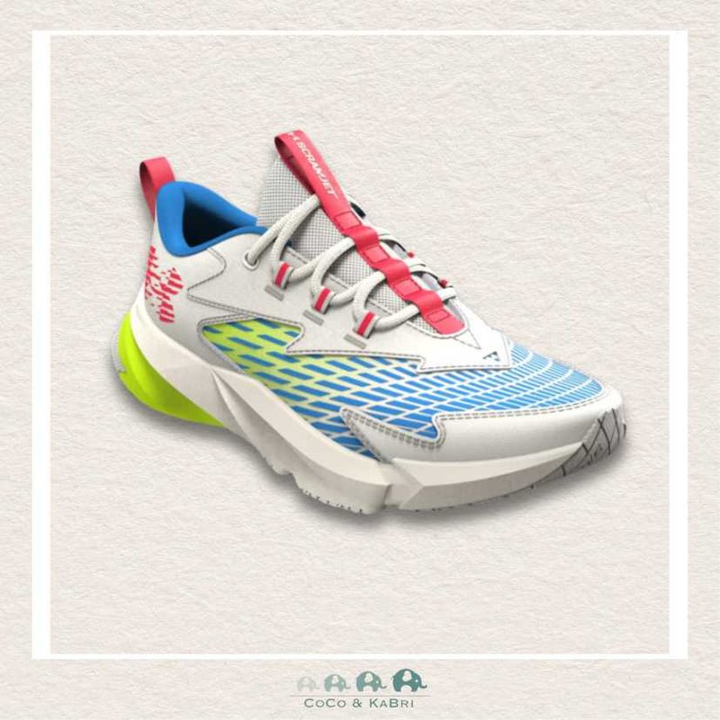 Under Armour Boys' Grade School Scramjet 7 Running Shoes - Summit White/Racer Red (O1), CoCo & KaBri Children's Boutique