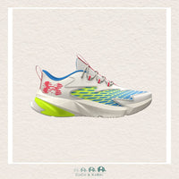 Under Armour Boys' Grade School Scramjet 7 Running Shoes - Summit White/Racer Red (O1), CoCo & KaBri Children's Boutique