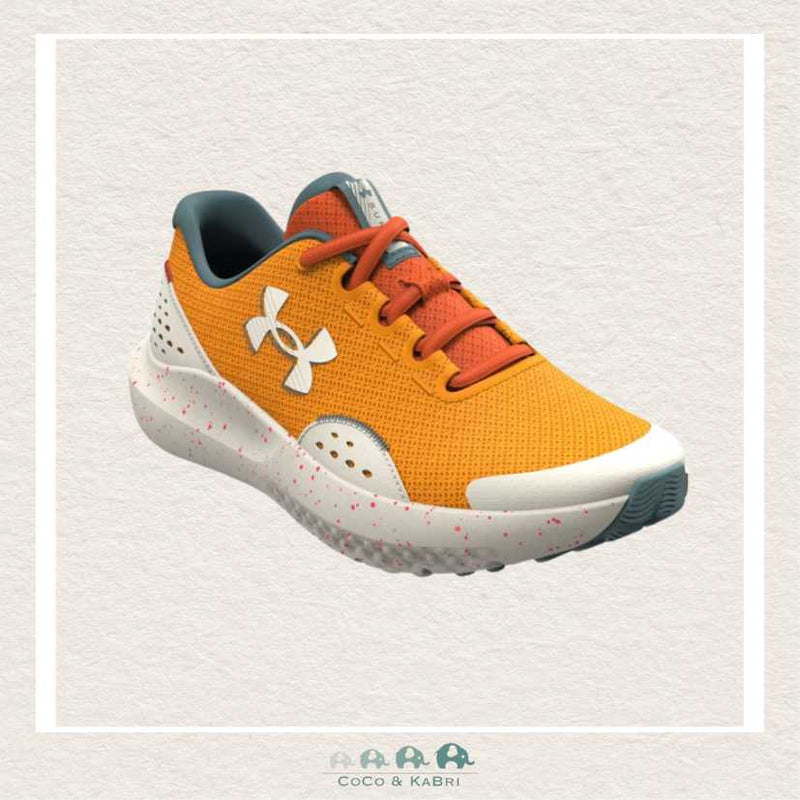 Under Armour Boys' Grade School Surge 4 Running Shoes - Squad Orange (T4), CoCo & KaBri Children's Boutique