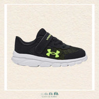 Under Armour: Boys' Infant Assert 9 AC Running Shoes - Black & Lime (U3-41), CoCo & KaBri Children's Boutique